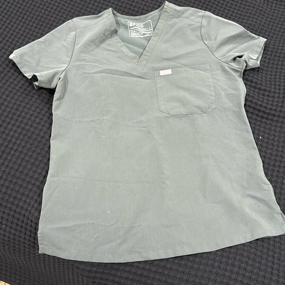 Figs Catarina Moss scrub top S